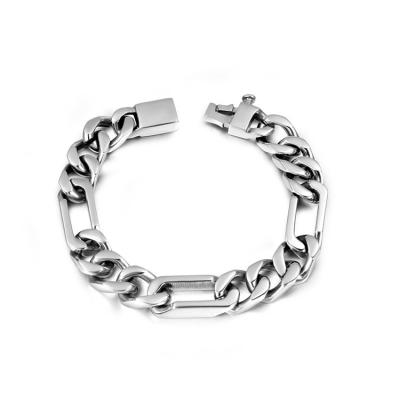 China Personality heavy metal men's bracelet jewelry CLASSIC men's stainless steel bracelet wind punk bracelet for sale