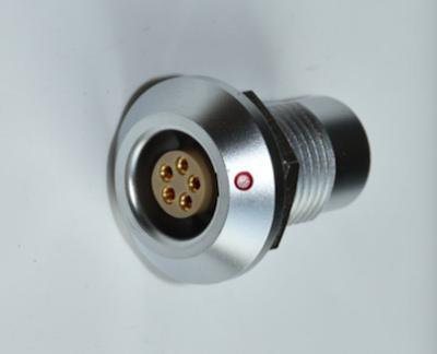 China HGG.0B.305.CLL Connector Watertight Or Vacuumtight Push Pull Brass Chrome Plating for sale