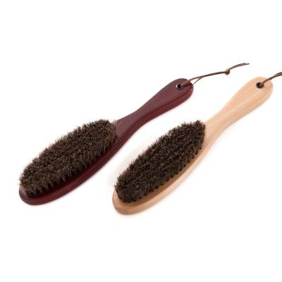 China Factory Outlet Sustainable Wooden Black Horsehair Coat And Hat Brush , Wooden Hat Brush for sale