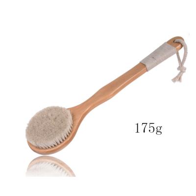 China Long Handle Wooden Bath Brush,Round Head Bath Brush,Long Handle Horse Hair Wooden Bath Brush.wooden Bath Brush for sale