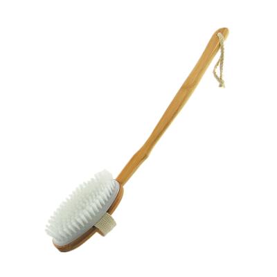 China Factory PP Bath Brush Bath Brush Bamboo Removable Bristle Soft-Stiffened Bath Brush Wholesale Direct Viable Return for sale