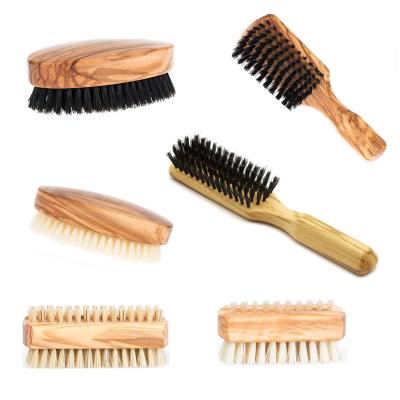 China Viable Olive Wood Cleaning Brush, Beard Nail Wood Hair Brush, Premium Wood Brush for sale