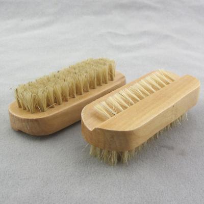 China Viable Wooden Bristle Nail Brush Hand and Foot Brush Nail Cleaning Brush for sale