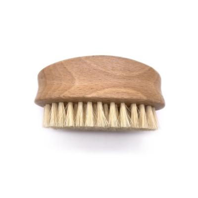 China CLOU beech bristle nail brush, easy to wear, customizable laser logo for sale