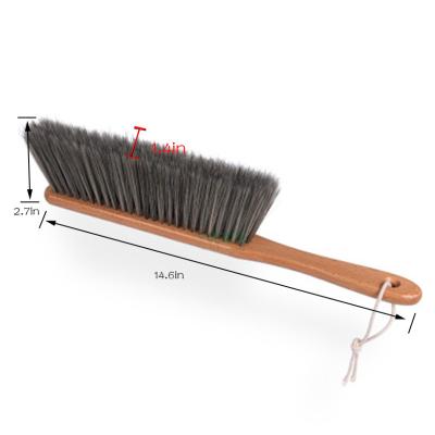 China Sustainable Beech Fiber Wood Superfine Bed And Sofa Brush With Short Handle , Wood Furniture Brush for sale