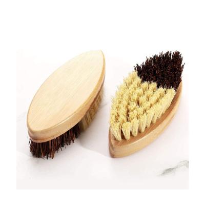 China Sustainable fruit and vegetable cleaning brush bamboo brush, beech wood sisal kitchen brush for sale