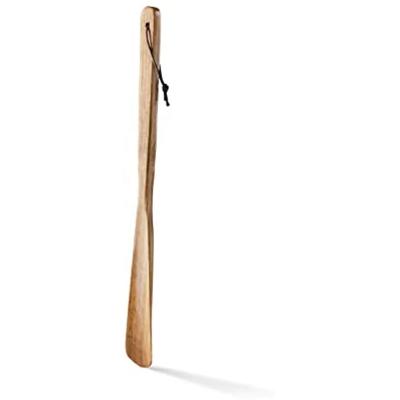 China High quality wooden shoehorn 38cm can be laser engraved logo for sale