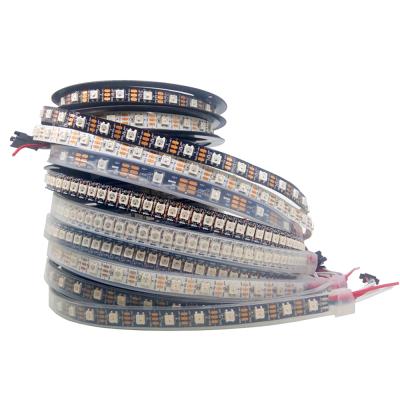 China Warehouse/hotel/office led Indivally ws2812b accessible ws2811 60leds/m RGB strip light led pixel strip light 5V IC DMX flexible strip light for sale