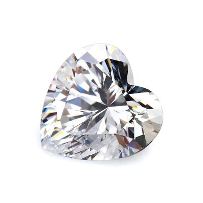 China Wholesale price set or color fire per carat 2 carat heart shaped moissanite loose 8x8mm diamond for ring for sale