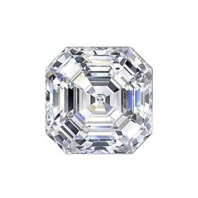 China Good quality clearance or color fire moissanite diamond asscher cut loose moissanites white moissanite diamond price for sale