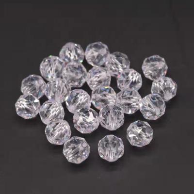 China Color play or wholesale fire round form CZ Diamond Loose Cubic Zirconia Stones for sale