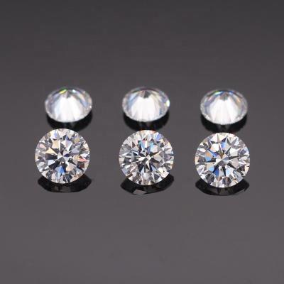 China Color Play or Wholesale 3A/5A Fire Round Round Cut Brilliant Form White Color 6mm 8mm CZ Loose Zircon Gemstone Stones for sale