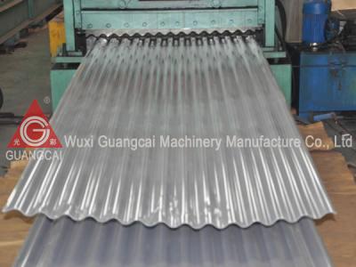 China Color Plate Corrugated Sheet Roll Forming Machine Thickness 0.4mm - 0.8mm for sale