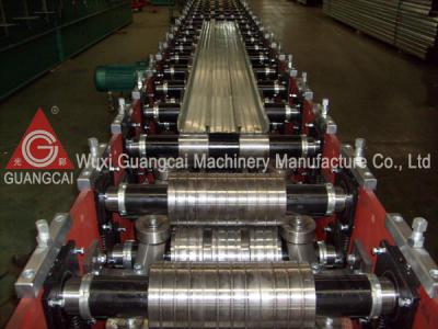 China PLC Control Steel Floor Deck Roll Forming Machine , Roof And Floor Tile Making Machinery for sale