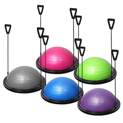 China Yoga Exercises Fitness Stability Yoga Ball Trainer Half Diameter Non-slip Balance Exercise PVC Ball Pilates BO-su for sale