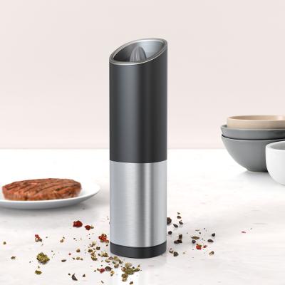 China Household Mini Hand Cordless Stainless Steel Herb Spice Pepper Salt Gravity Electric Grinder for sale