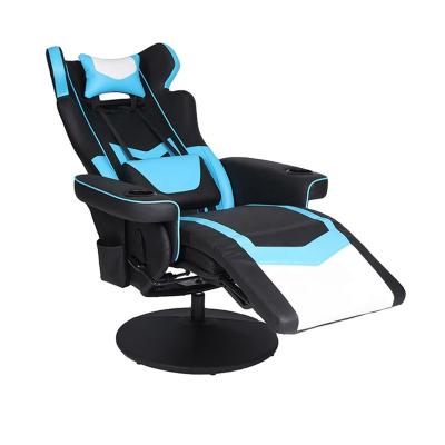 China Luxurious Modern Massage Desk Computer Gamer Recliner Packing Sofa Chair Gaming Chair With Footstool for sale