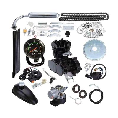 China Metal Bicycle Engine Kit 48cc 2-Stroke 80cc Single Cylinder Gas Motorized Bicycle Engine Kit High Quality Bike for sale