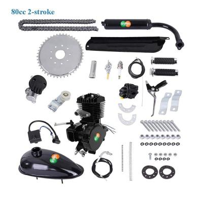 China High Quality Engine Kit Bike Conversion Set 80cc Metal Bicycle Engine Kit Single Cylinder Gas Motorized Bicycle Engine Kit 80cc 2-Stroke for sale