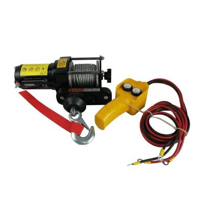 China 2500lbs AUTO Customized Aluminum Blow Up Winch 12V/24V DC Electric Winch For Oversea Car ATV Auto Supplier for sale