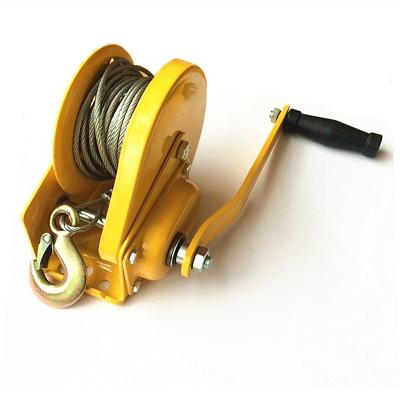 China Automatic Self-Locking Type Rope Winch Hand Winch Wire Friction Boat ATV UTV 2600Lbs 1179Kg Manual Brake for sale