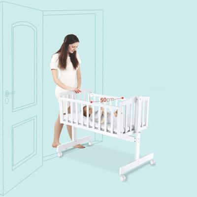 China Modern Modern Christmas Wooden Cribs Set Wooden Multifunctional Baby Crib Swing Cradle Baby Crib Cribs for Kids for sale