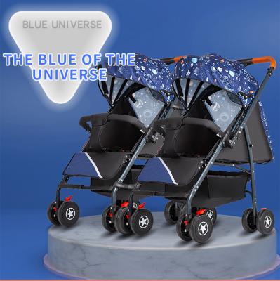 China New Polyester Baby Stroller 3 in 1 Portable Pram Lightweight High Landscape Aluminum Frame Baby Carriage for sale