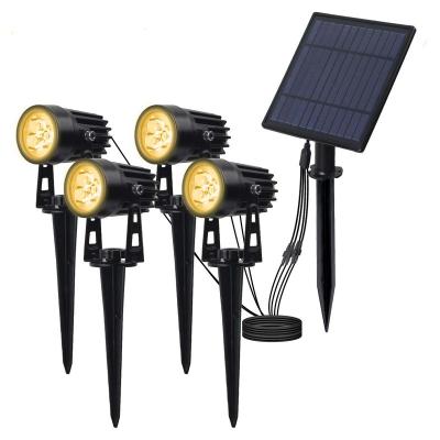 China Solar Garden LED Projector Stake Lights Wall Lights Outdoor Garden Lawn Pathway Light for sale