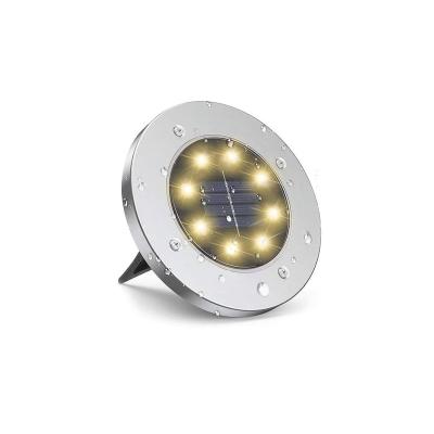 China Garden Manufacturer Price Lawn Ground Inground Light Solar 8 Stainless Steel Outdoor Garden Led Underground Park for sale