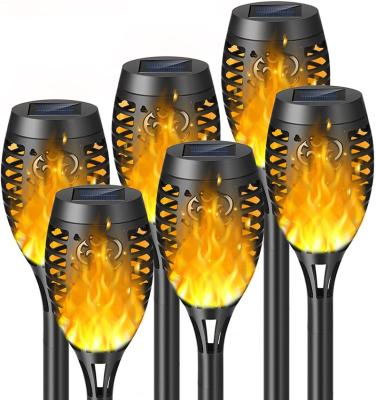 China Garden Outdoor Hanging Solar Torch Lighting for Garden, Waterproof Solar Flames Lamp with Flame Effect Flickering Light for sale