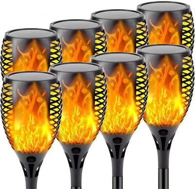 China Wholesale Custom Solar Garden Light For Garden Flame Torches Lights Outdoor Likering 96 Flame Led Solar Torch Light for sale