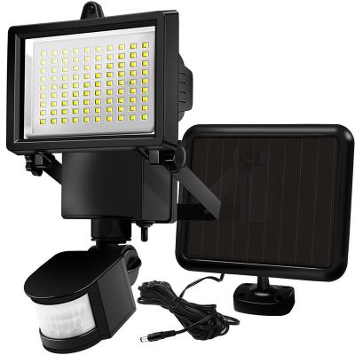 China Hot sale IP65 60/90/120 LED garden motion sensor solar outdoor wall garden waterproof pir flood light for sale