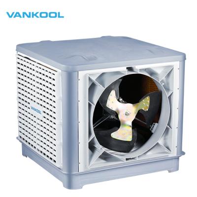 China 100-150m2 Low Consumption Side Discharge Wall Roof Mounted Air Cooler Vankool Industrial With 18000m3h Airflow for sale