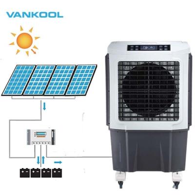 China 35-50m2 dc air cooler 12v with solar water cooling system for poultry and industrial for sale