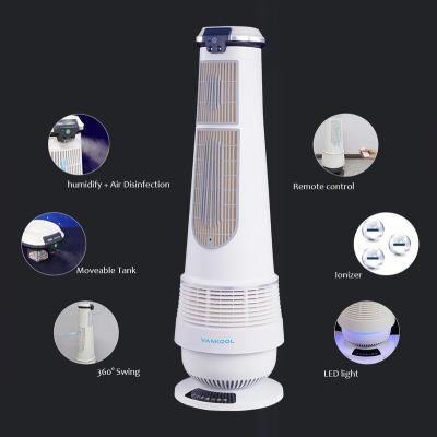 China Portable Hotel Bladeless Fan Smart Tower Bladeless Fan Cooling 180 Degree Rotation Air Purifier Bladeless Fans for sale