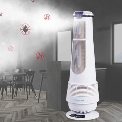 China Hotel 4 in 1 Fans Pedestal Tower Fan and Humidifier Bladeless Air Purifier for sale