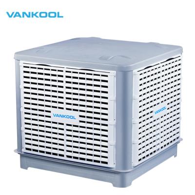 China Hotels Vankool Evaporative Air Cooler Plant for industrial evaporative air cooler down discharge with 18000m3h airflow for sale