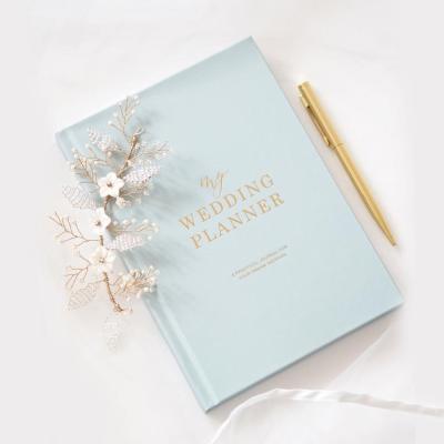 China Hardcover Personalized My Planner Hardcover Notebook Wedding Checklist Engagement Wedding Gift for Brides for sale