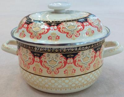 China Sustainable Enamel Casserole Turkey Pot for sale