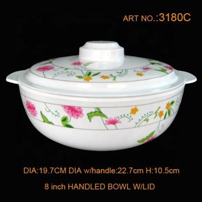 China Hot Selling Viable 8 Inch Melamine Bowl Set With Lid for sale