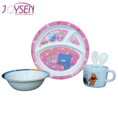 China Eco - Friendly Traditional Food Grade Melamine Plastic Dinnerware Set For Kids for sale