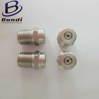 China 1/4''NPT Stainless Steel High pressure Flat Fan Nozzles For High Pressure Cleaner for sale