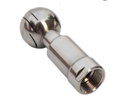 China Stainless Steel Rotating Ball Cleaning nozzle Spray Washing nozzle 360degress cleaning for sale