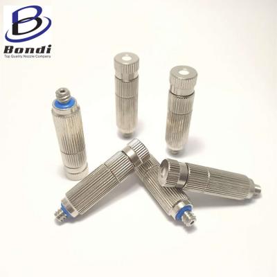 China Cleanable  Stainless Steel Fine Fog Water High Pressure Misting Nozzle For Cooling And Humidification for sale