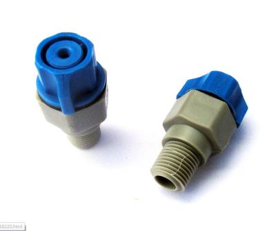 China 1/8''  1/4'' QB3  Plastic Water Nozzle Quick Installation Full Cone Jet Nozzle Spray For PCB  Board Washing for sale