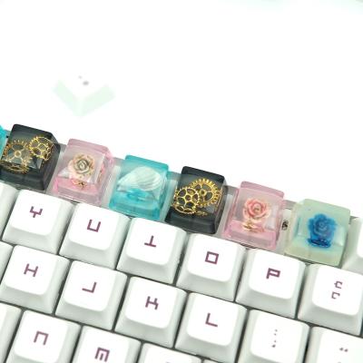 China Resin Dustproof Handmade Keycap Universal Mechanical Keyboard Type Cover for sale