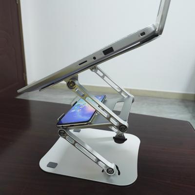 China Cool New Arrival Aluminum Alloy Laptop Stand Adjustable Fanless Stand Foldable For PC Notebook for sale