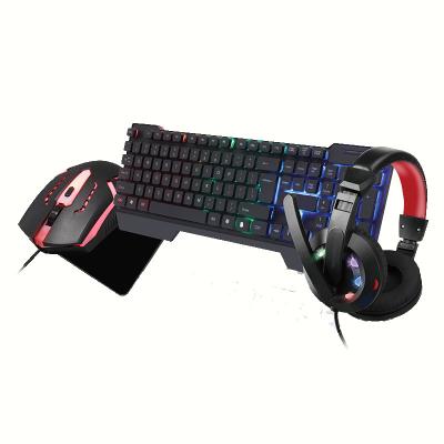 China Key Anti-drop Wesdar Keyboard Mouse Headset Mouse Pad Four-piece KM6 Mouse Set CE Certification for sale