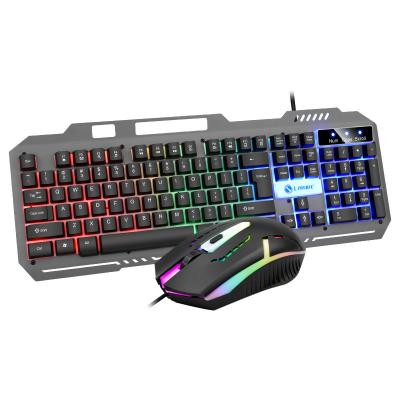 China Mechanical Gaming Mouse Key Mechanical Gaming Mouse Li-Key Magnesium T25 Metal Keyboard and Mouse Set K25 Touch Gaming USB Cable for sale