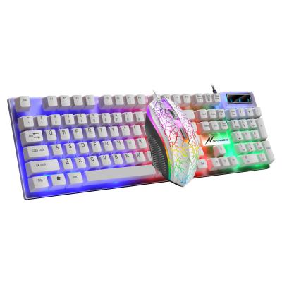 China Waterproof New Luminescent NX2000 Keyboard and Mouse Set Desktop Computer Gaming Keyboard for sale